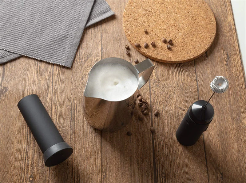 (image for) Handheld Milk Frother Automatic Electric Cream Mixer Handheld Egg Mixer Portable Foam Maker Compact Whisk Drink Mixer Mini Foamer for Cappuccino Coffee